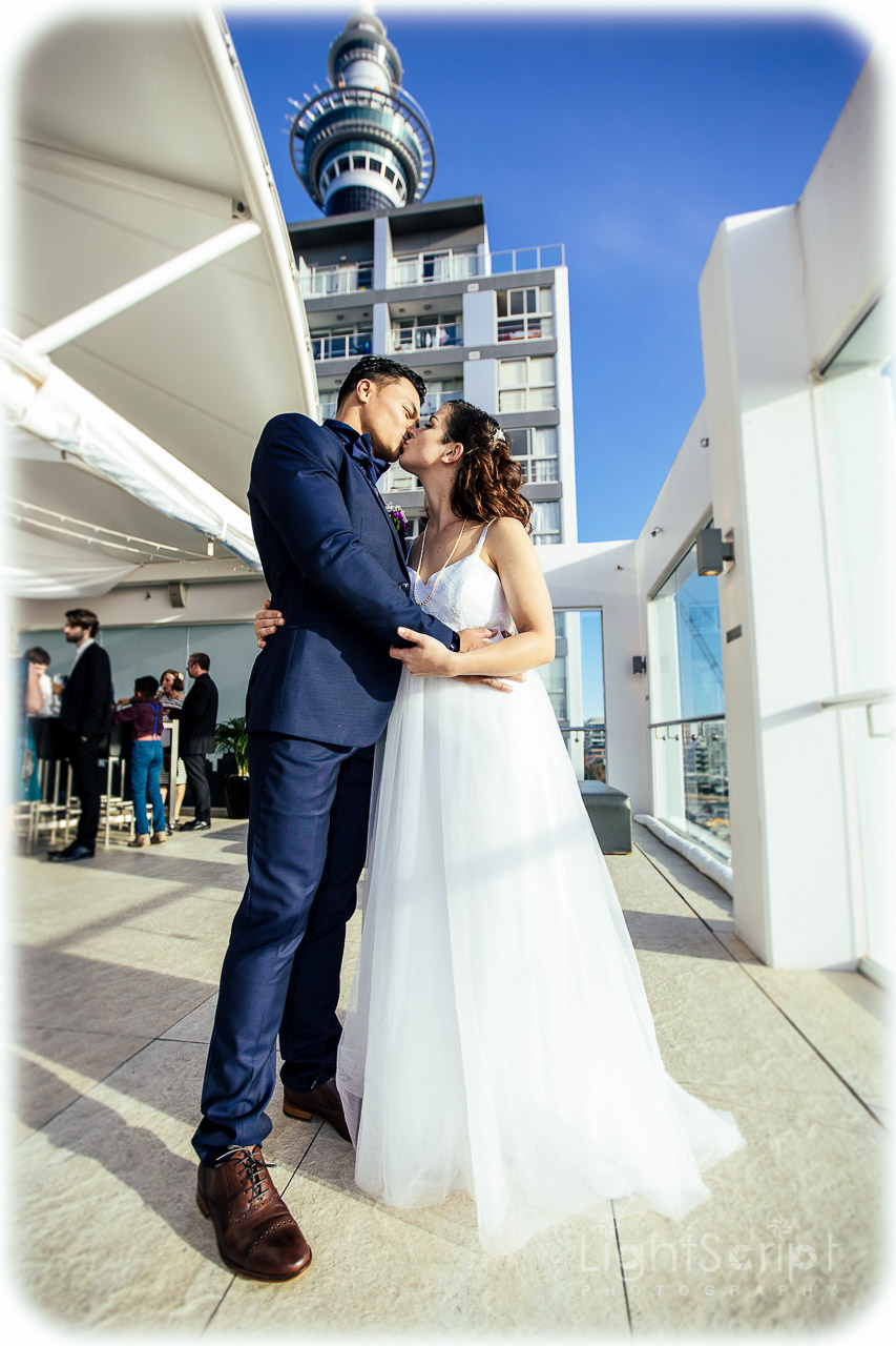 Auckland roof wedding